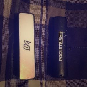 2 Portable chargers one brand new and one is used